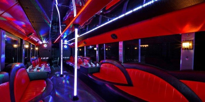 Limo Bus San Diego 50 Passenger San Diego 50 Passenger Limo Bus Interior